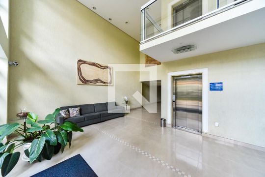 Área comum - hall de apartamento para alugar com 3 quartos, 98m² em Baeta Neves, São Bernardo do Campo