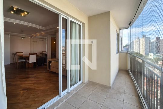 Varanda da Sala de apartamento para alugar com 3 quartos, 98m² em Baeta Neves, São Bernardo do Campo