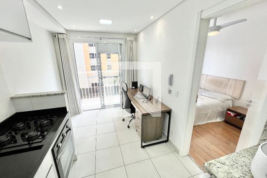 Sala/Cozinha de kitnet/studio para alugar com 1 quarto, 32m² em Casa Verde, São Paulo