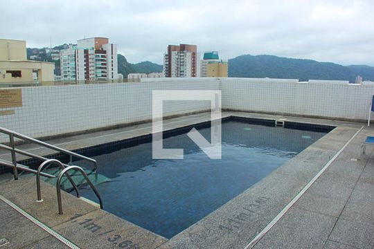 Área comum de kitnet/studio para alugar com 1 quarto, 30m² em Gonzaga, Santos