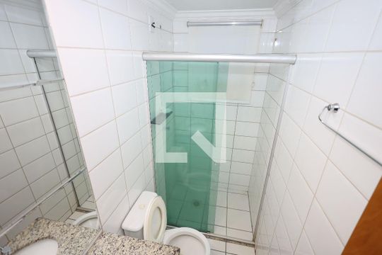 Banheiro Social de apartamento para alugar com 2 quartos, 59m² em Residencial Eldorado, Goiânia