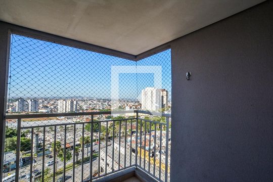 Varanda da Sala de apartamento à venda com 3 quartos, 62m² em Vila Curuçá, Santo André