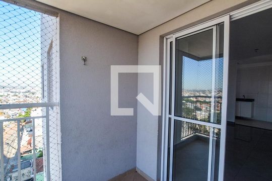 Varanda da Sala de apartamento à venda com 3 quartos, 62m² em Vila Curuçá, Santo André