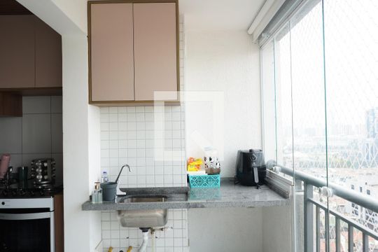 Área de Serviço de apartamento à venda com 2 quartos, 45m² em Jardim Analia Franco, São Paulo