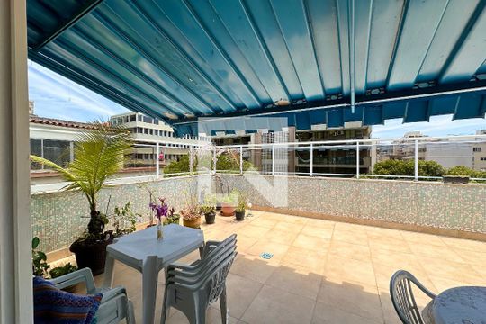 Varanda de apartamento à venda com 3 quartos, 172m² em Botafogo, Rio de Janeiro