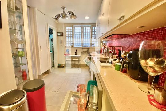 Cozinha de apartamento à venda com 3 quartos, 146m² em Gávea, Rio de Janeiro