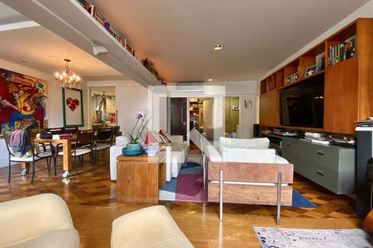 Sala de apartamento à venda com 3 quartos, 146m² em Gávea, Rio de Janeiro