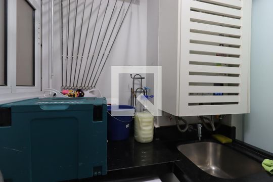 Área de Serviço de apartamento à venda com 2 quartos, 77m² em Campestre, Santo André
