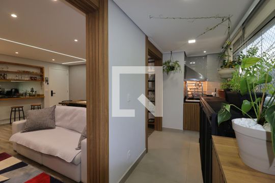 Varanda Gourmet de apartamento à venda com 2 quartos, 77m² em Campestre, Santo André