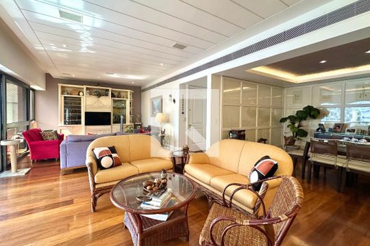Sala de apartamento à venda com 4 quartos, 330m² em Lagoa, Rio de Janeiro