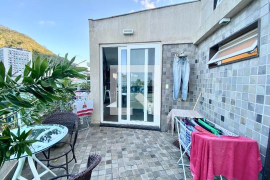 Área Externa de apartamento à venda com 4 quartos, 165m² em Humaitá, Rio de Janeiro