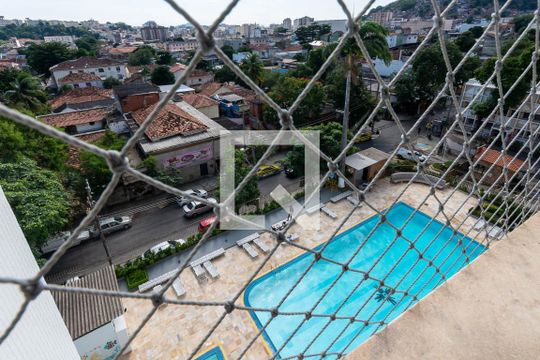 Vista da Sala de apartamento à venda com 3 quartos, 55m² em Engenho Novo, Rio de Janeiro