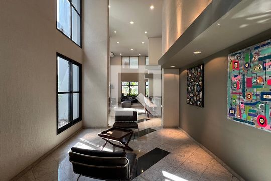 Área comum - Salão de festas de apartamento para alugar com 2 quartos, 76m² em Pinheiros, São Paulo