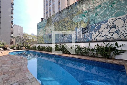 Piscina de apartamento para alugar com 2 quartos, 76m² em Pinheiros, São Paulo