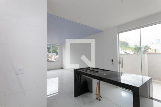 Sala/Cozinha de apartamento à venda com 2 quartos, 82m² em Havaí, Belo Horizonte