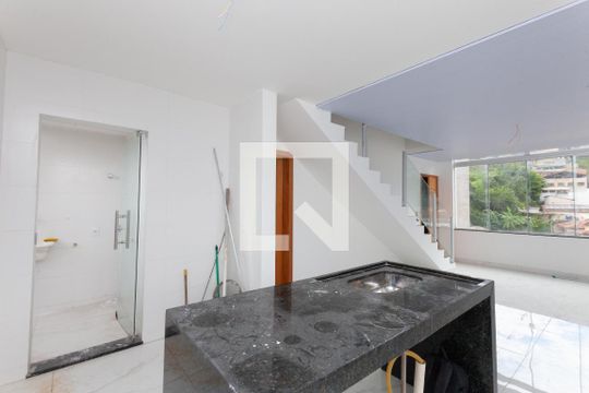 Sala/Cozinha de apartamento à venda com 2 quartos, 82m² em Havaí, Belo Horizonte