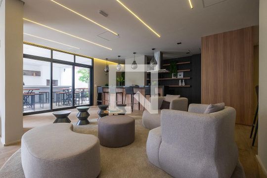 Área comum de kitnet/studio à venda com 1 quarto, 24m² em Pinheiros, São Paulo