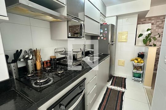 Cozinha de apartamento à venda com 2 quartos, 64m² em Recreio dos Bandeirantes, Rio de Janeiro
