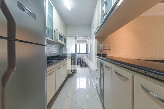 Cozinha de apartamento para alugar com 2 quartos, 53m² em Cidade Monções, São Paulo