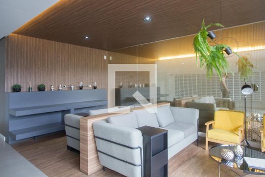 Área comum de kitnet/studio para alugar com 1 quarto, 43m² em Campo Belo, São Paulo