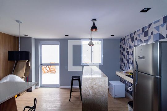 Área comum - Salão de festas de apartamento à venda com 1 quarto, 59m² em Vila Santa Clara, São Paulo