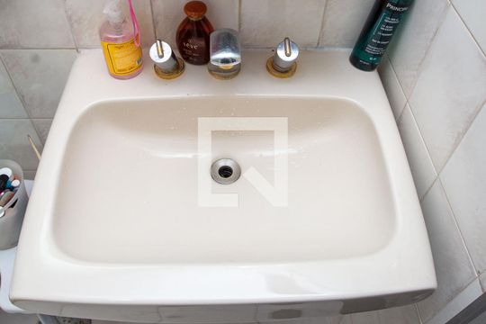 Banheiro da Suíte de apartamento à venda com 3 quartos, 110m² em Centro, Diadema