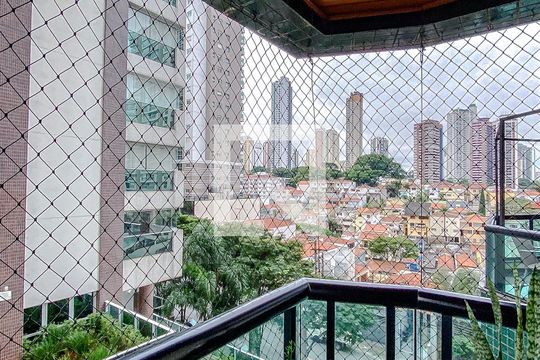 Varanda da Suíte 1 de apartamento para alugar com 3 quartos, 223m² em Tatuapé, São Paulo