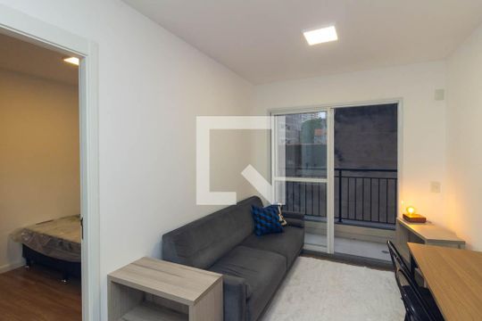 Sala de apartamento para alugar com 1 quarto, 28m² em República, São Paulo