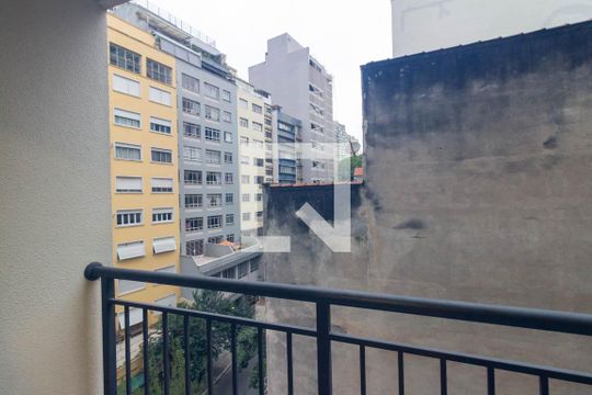 Varanda de apartamento para alugar com 1 quarto, 28m² em República, São Paulo