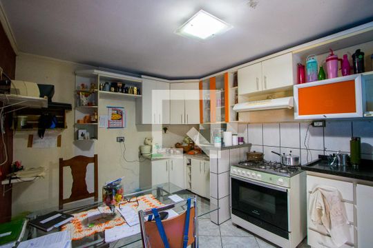 Edícula - Cozinha de casa à venda com 2 quartos, 230m² em Campestre, Santo André