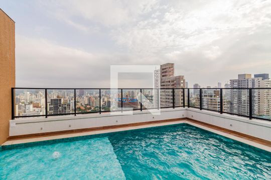 Área comum - Piscina de apartamento à venda com 1 quarto, 29m² em Pinheiros, São Paulo
