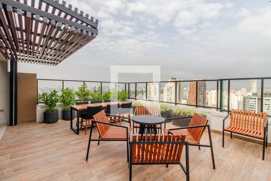 Área comum - Rooftop de apartamento à venda com 1 quarto, 29m² em Pinheiros, São Paulo