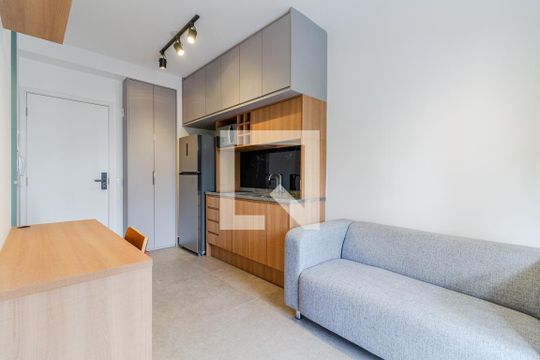 Sala de apartamento à venda com 1 quarto, 29m² em Pinheiros, São Paulo