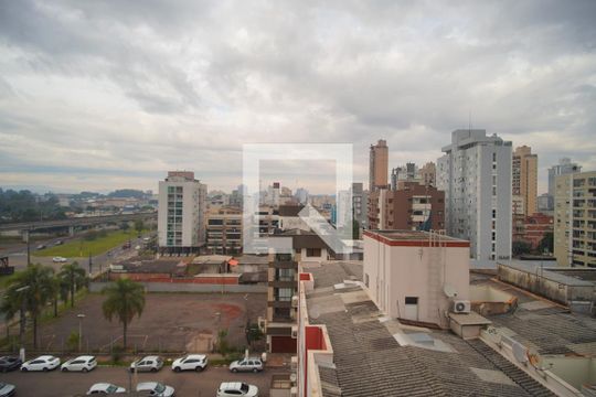 Vista da Sala de apartamento à venda com 1 quarto, 48m² em Centro, São Leopoldo