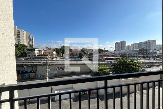Varanda da Sala de apartamento para alugar com 2 quartos, 42m² em Del Castilho, Rio de Janeiro