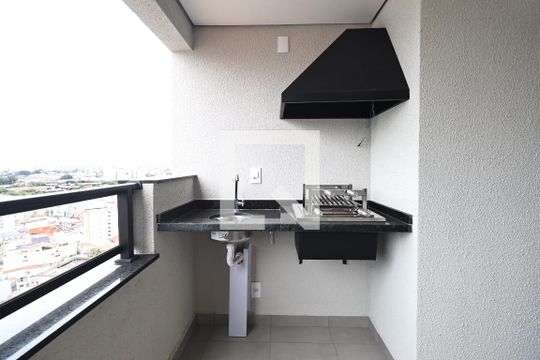 Varanda gourmet de apartamento para alugar com 2 quartos, 64m² em Parque das Nações, Santo André