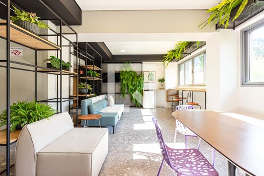 Hall de kitnet/studio para alugar com 1 quarto, 24m² em Vila Cordeiro, São Paulo