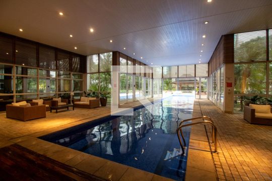 Área comum - Piscina de kitnet/studio para alugar com 1 quarto, 47m² em Cidade Monções, São Paulo