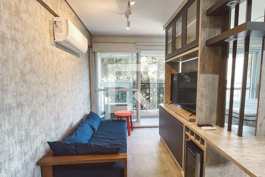 Sala de apartamento para alugar com 1 quarto, 31m² em Santana, São Paulo