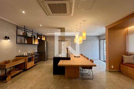 Espaço Gourmet de kitnet/studio à venda com 1 quarto, 24m² em Pinheiros, São Paulo