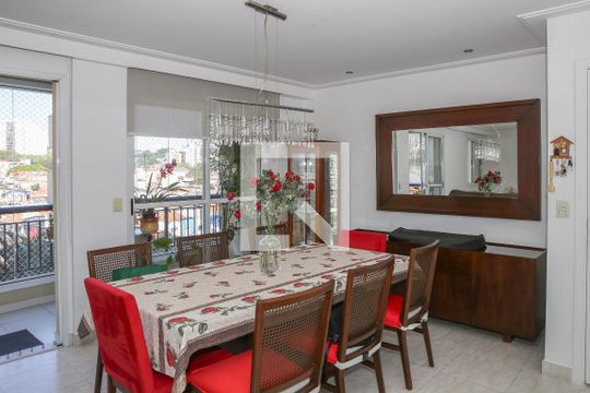 Sala de apartamento para alugar com 3 quartos, 126m² em Vila Romana, São Paulo