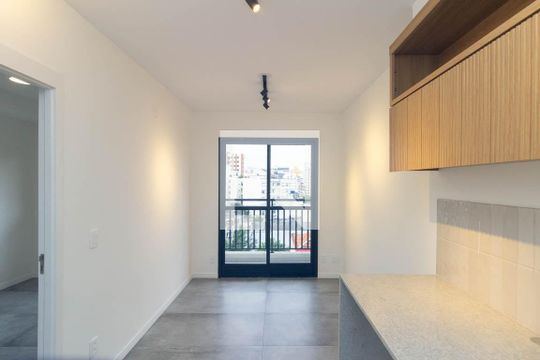 Sala de apartamento para alugar com 1 quarto, 28m² em Campos Elíseos, São Paulo