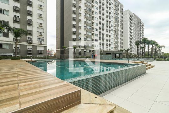 Área comum - Piscina de apartamento à venda com 3 quartos, 93m² em São Sebastião, Porto Alegre