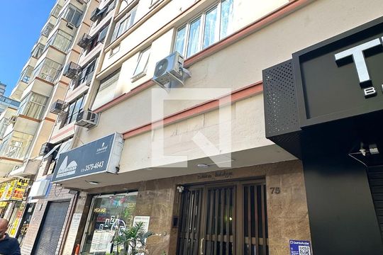 Fachada de apartamento para alugar com 0 quarto, 27m² em Copacabana, Rio de Janeiro