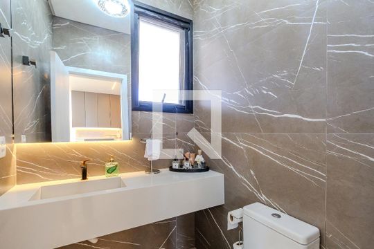 Lavabo 1 de casa de condomínio à venda com 4 quartos, 344m² em Belém Velho, Porto Alegre