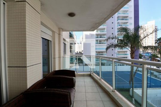 Varanda de apartamento para alugar com 2 quartos, 88m² em Vila Alzira, Guarujá