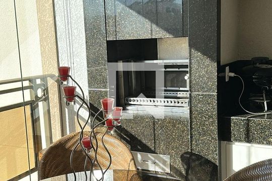 Varanda da Sala de apartamento à venda com 4 quartos, 220m² em Vila da Serra, Nova Lima