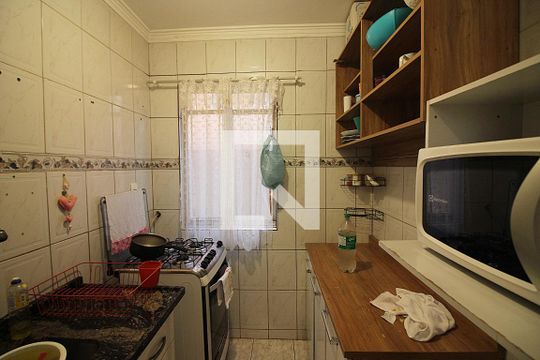 Cozinha e Área de Serviço de apartamento à venda com 2 quartos, 50m² em Vila Alves Dias, São Bernardo do Campo