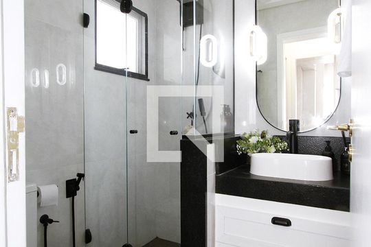 Banheiro Social de apartamento à venda com 2 quartos, 57m² em Calafate, Belo Horizonte
