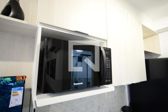 Cozinha de kitnet/studio para alugar com 1 quarto, 23m² em Vila Mariana, São Paulo